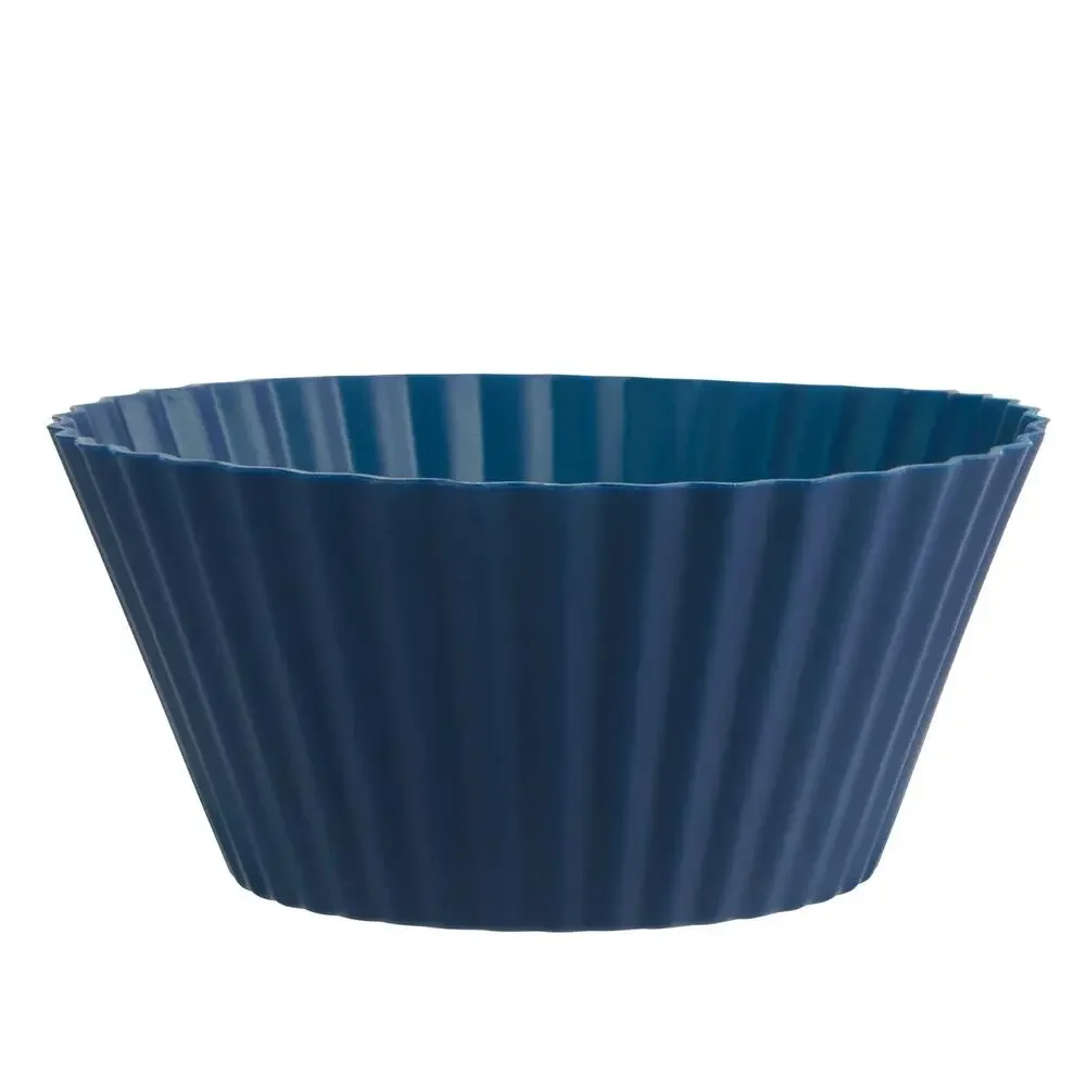 Trudeau Silicone 24 Count Standard Muffin Baking Cups, Red, White and Blue